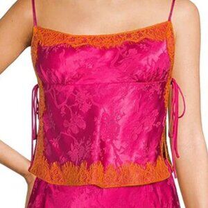 Rumored Meadow Side Tie Coordinating Top NWT Sz M